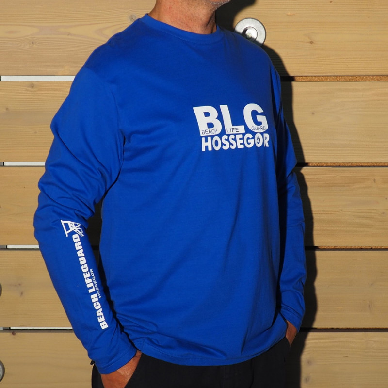 T-Shirt Sport Homme Manches Longues - Bleu Royal