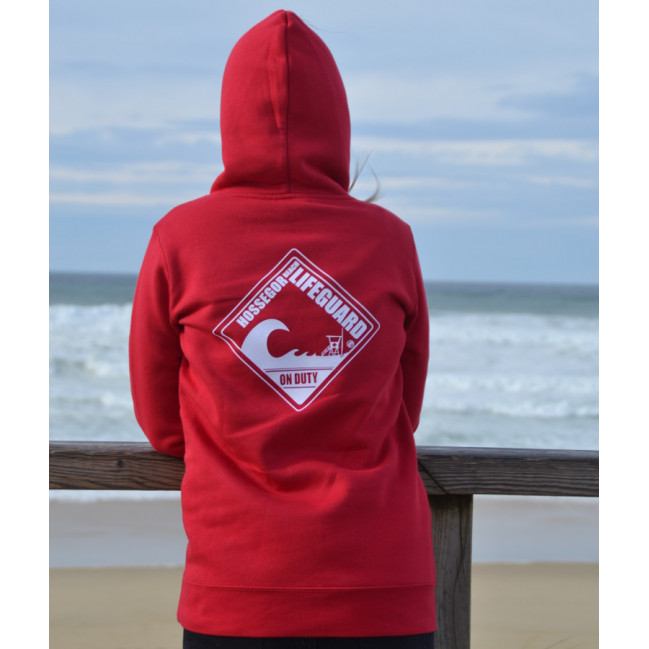 Sweat capuche Beach Lifeguard Rouge