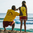Tee shirt manches courtes Homme Beach Lifeguard Jaune